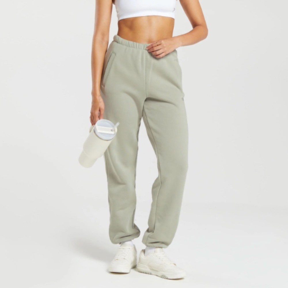 Gymshark Heavyweight Loopback Sweat Joggers - Stone Grey